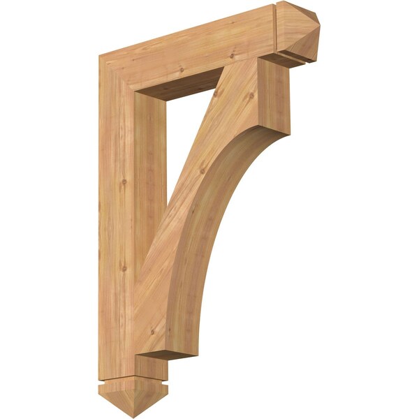Ekena Millwork Westlake Arts & Crafts Smooth Bracket, Western Red Cedar, 5 1/2"W x 30"D x 42"H BKT06X30X42WTL03SWR - main